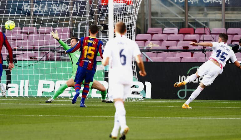 Il gol di Valverde nel clasico