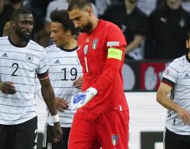 L'esultanza tedesca davanti a Donnarumma