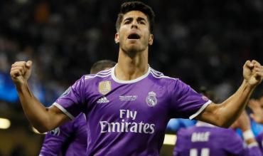 L'esultanza di Marco Asensio nella notte di Cardiff!