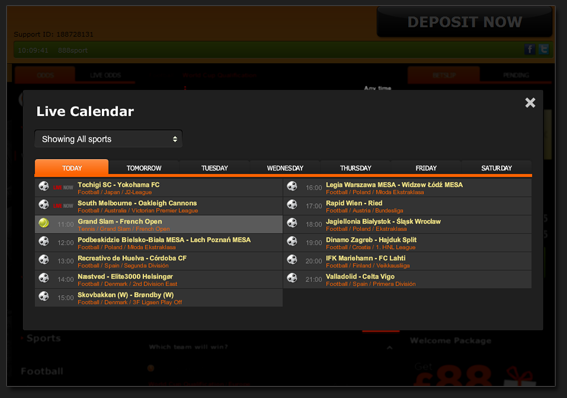 Calendario Live